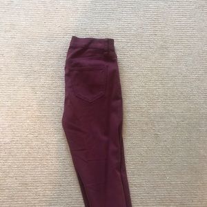 Maroon jeans